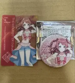 花海咲季　缶バッジ　特典アクリルカード　学マス　サクライロver.