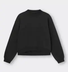 美品 GU ヘビーウェイトスウェットバックオープンプルオーバー