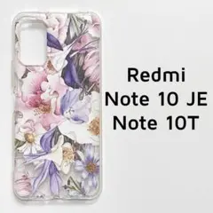 Redmi Note10JE 10T クリア 花 透明 カバー ②