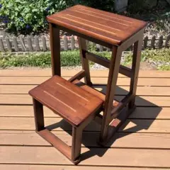 フクダクラフト収納式天然木踏み台　高55cm2段
