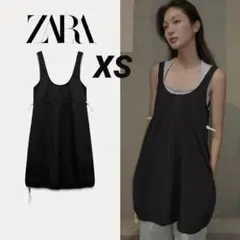 11 ZARA ハートストッパー ナイロンワンピース XS