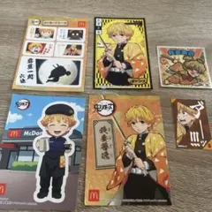 鬼滅の刃 我妻善逸 シール カード セット