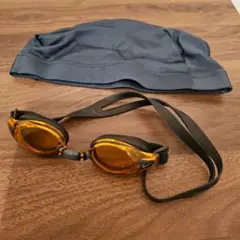 ＜美品＞レディース水泳キャップ&NIKEゴーグル