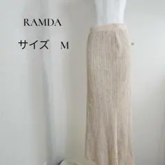 RAMDA ロングスカート マルチカラー ベージュ レディース 263
