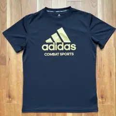 adidas COMBAT SPORTS Tシャツ L 黒 金