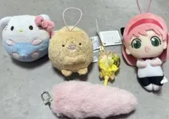 キャラクターぬいぐるみキーホルダーセット