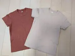 ☆最終値下げ☆今月いっぱいの出品です( ᴗˬᴗ)クルーネックT 2枚セット