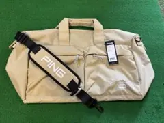 PING ボストンバッグ ベージュ
