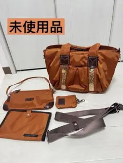 ✨新品未使用✨elise tran　2way ショルダーバッグ　牛本革　オレンジ ✨新品未使用✨elise tran 2way ショルダーバッグ 牛本革