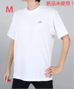 セール！メンズ　M ニューバランスワンポイントロゴtシャツ　ホワイト