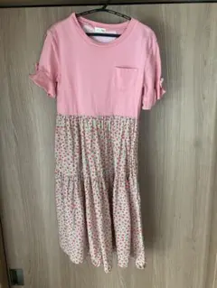 KP ニットプランナー　花柄　ワンピース　140
