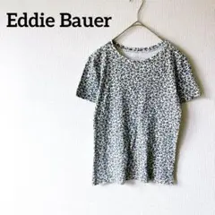 Z【エディバウアー】半袖Tシャツ カットソー 小花柄 丸襟 コットン100％ 夏