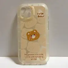 iPhone13用　カバーケース　かわいい　くま