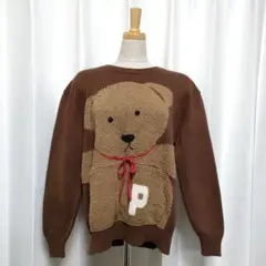【 美品】希少 ピンクハウス クマ デザイン ニット
