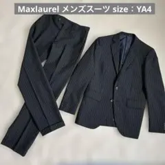 Maxlaurel 黒ストライプ YA4 メンズスーツ 極美品