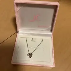 Jean Clara ハート型シルバーネックレス
