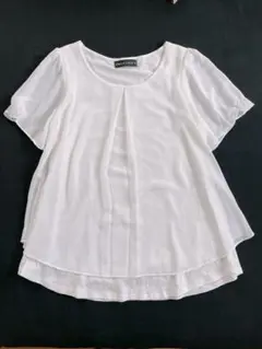 美品　ANAVILADES ホワイト 半袖ブラウス