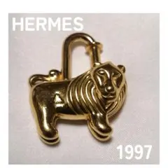 エルメス ライオン カデナ チャーム ゴールド 1997年 箱 HERMES(エルメス) 1997年限定 lion cadena charm ライオン