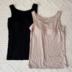 値下げ◼︎アツギ ブラトップ タンクトップ 透けない 脇汗 汗じみ防止 カップ付き