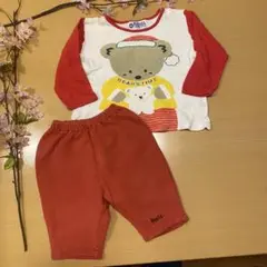 ベビーパジャマセットアップ　クマ柄　90