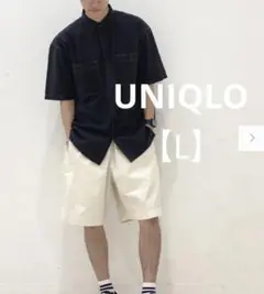 ◆UNIQLO◆ユニクロ　イージーワイドフィットショートパンツ　ナチュラル