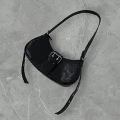 archive one shoulder bag y2k 00s black