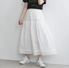 美品 Palm Riche コットンスカート