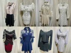 ドレス8着　まとめ売りセット　難あり品と美品混合につき格安出品