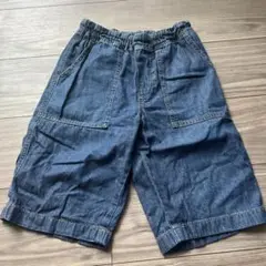GU デニムハーフパンツ 100%コットン