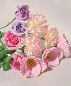 クレイフラワー アレンジメントセット花瓶無し