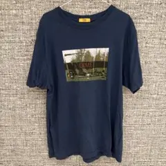 Dime グラフィックプリント Tシャツ M ネイビー