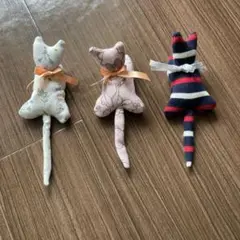 ハンドメイド 猫クリップ 洗濯バサミ ２個セットカーテンクリップ