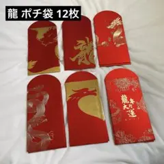 未使用品✨ 龍 ポチ袋 12枚 リュウ★