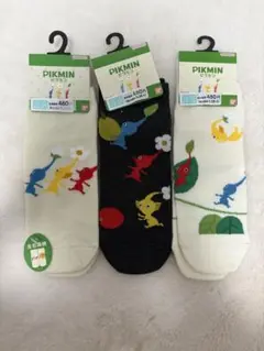 新品タグ付きピクミン 靴下 3足セット サイズ: 23-25cm