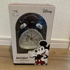 ディズニー ミッキーマウス ツインベルクロック　目覚まし時計 ゴールド