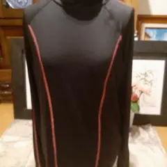 OUTDOOR ブラック LL 長袖スポーツシャツ❣️