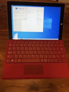 ジャンク Microsoft Surface3 本体 赤いキーボード付