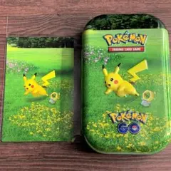 【海外限定!】ピカチュウ ミニ缶 u0026 アートカード ポケモンGO ダメカンケース