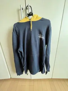 Stüssy ネイビー/イエロー パーカー
