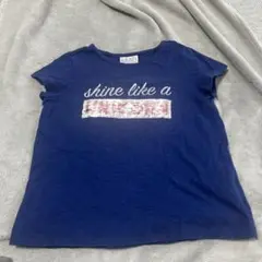 blush ネイビー Tシャツ スパンコールTシャツ110〜120サイズ