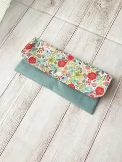 【撥水加工生地】花柄カトラリーケース