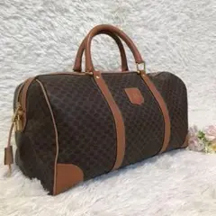 ✨美品✨セリーヌ ボストンバッグ マカダム柄 トリオンフ ゴールド金具 カデナ