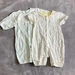 半袖 2枚セット 2wayオール 50cm〜60cm 西松屋 ロンパース