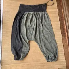 yul サルエルパンツ グレー ネイビー