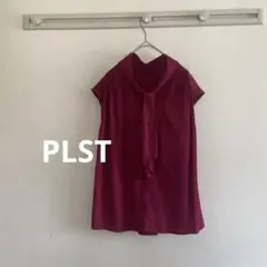 PLST ボウタイ　ノースリーブブラウス　サイズS