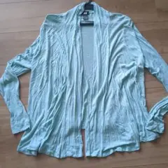 H&M ミントグリーン カーディガン S