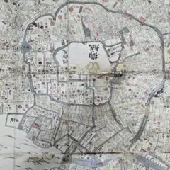 M-1350 古地図 分間 懐宝御江戸絵図 文化10年 須原屋茂兵衛版