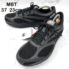 【新品】MBT ブラック ダイエット スニーカー 37 23 厚底 メッシュ