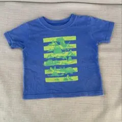 パタゴニア　恐竜グラフィックTシャツ ブルー　12ヶ月