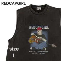 RED CAP GIRL ヴィンテージ加工ノースリーブ Lサイズ